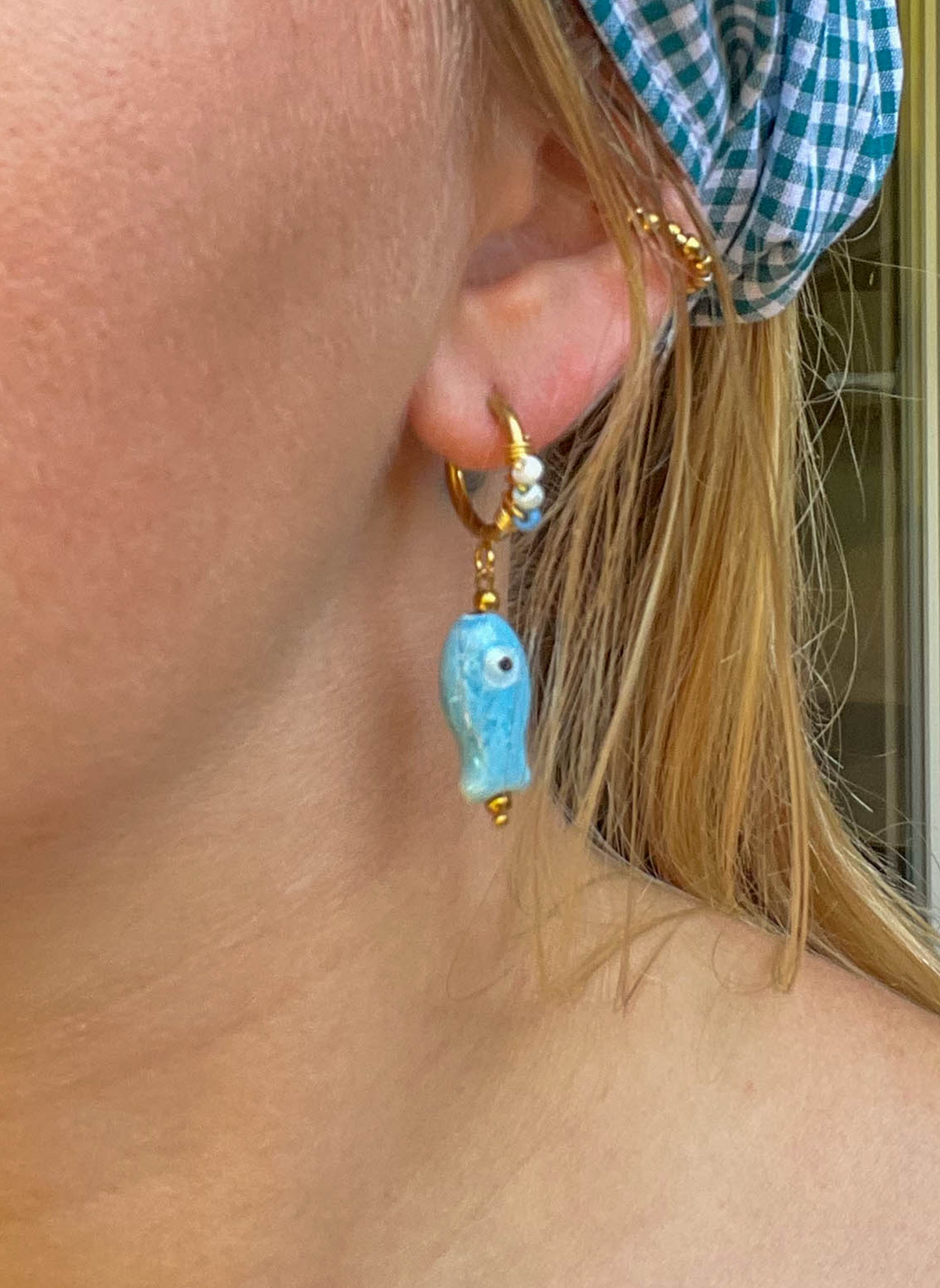 Boucle poisson bleu