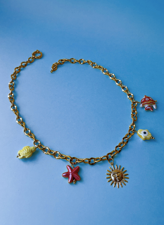 Collier charms Zélie-Ciel