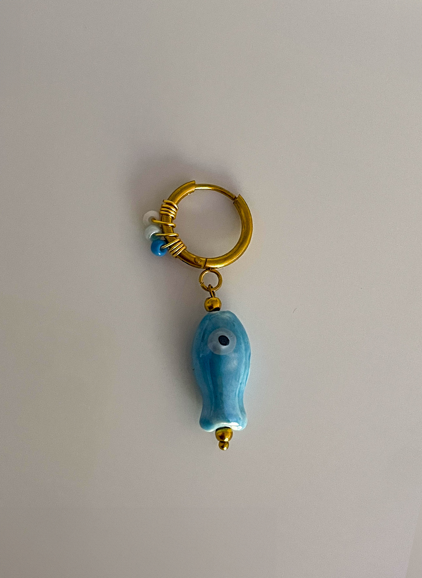 Boucle poisson bleu