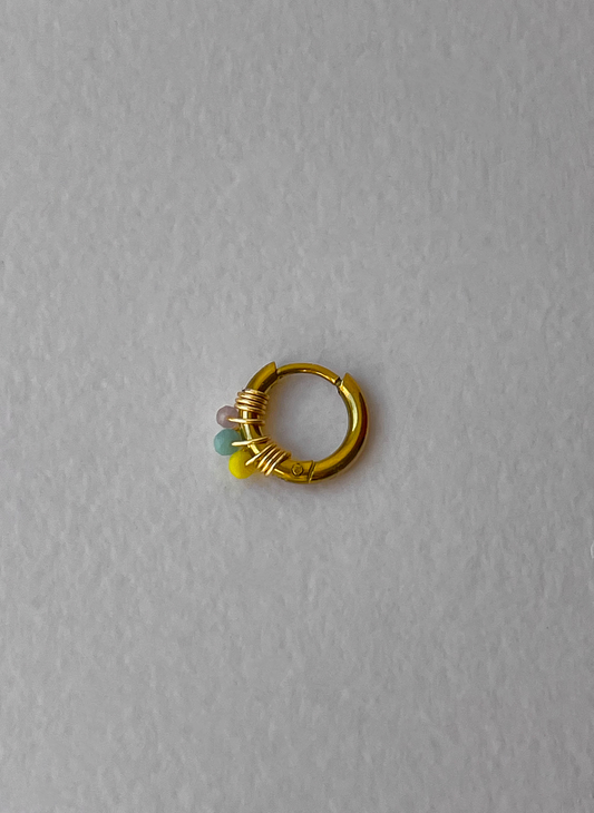 Mini-boucle Maya Jaune et Bleu