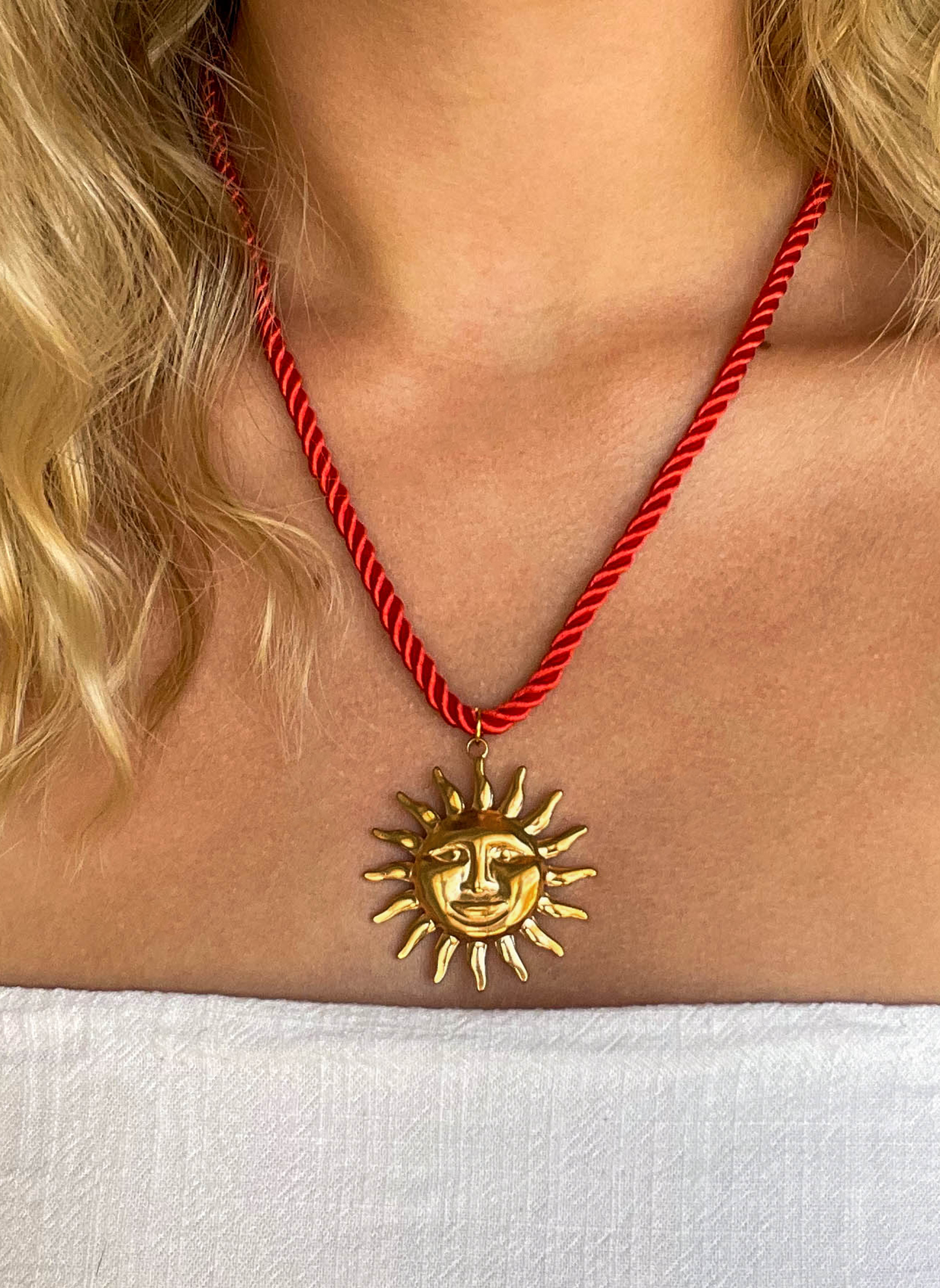 Collier Heïla - Rouge