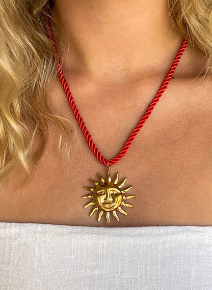 Collier Heïla - Rouge