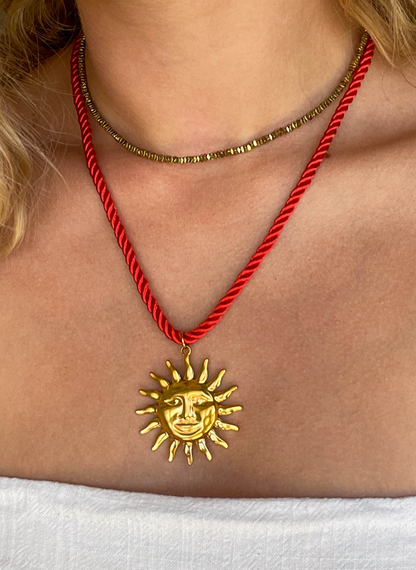 Collier Heïla - Rouge