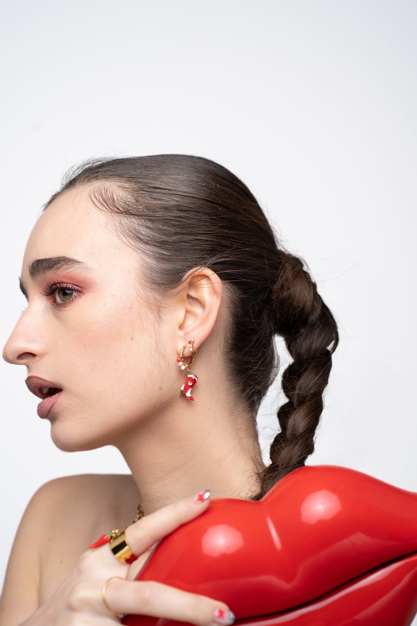 Boucle Maya - Rouge